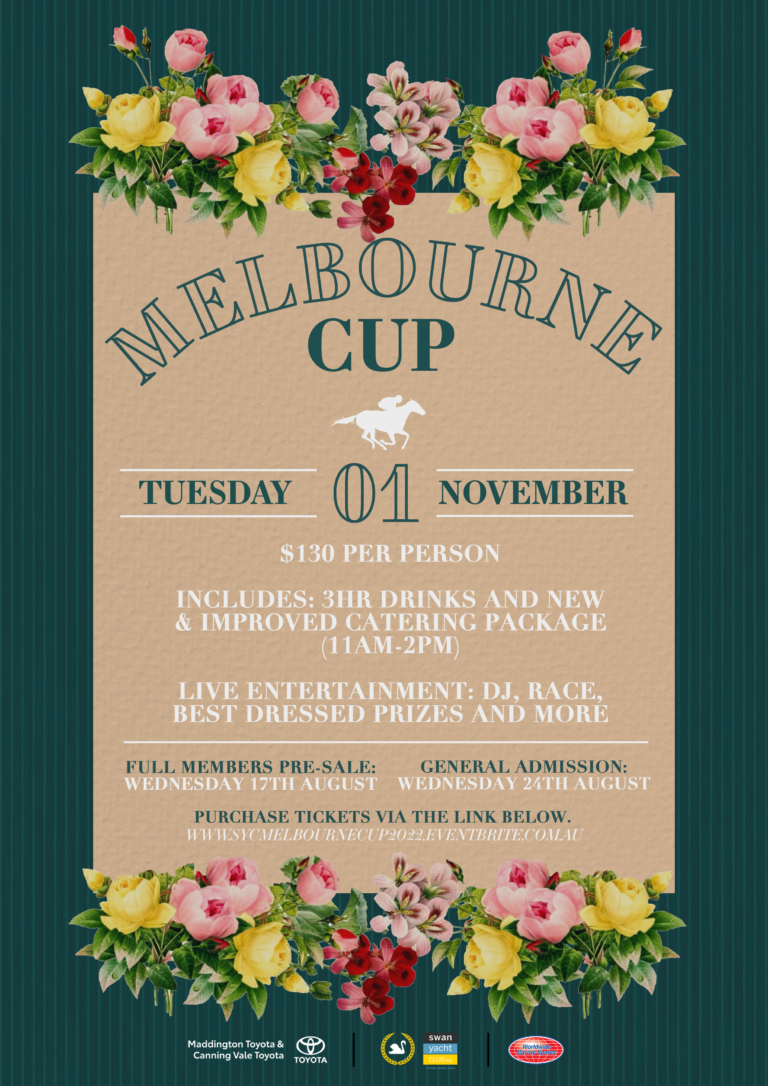 MELBOURNE CUP TICKETS NOW AVAILABLE! Swan Yacht Club